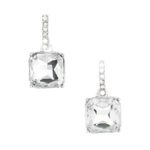 Nordstrom Nickel Free Clear Crystal Drop Earrings NWT
